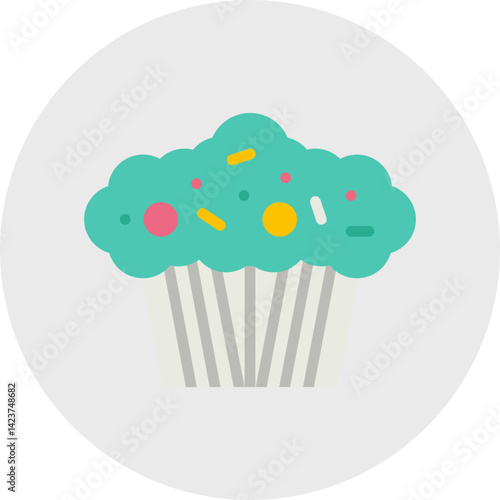 Muffin icon vector illustration