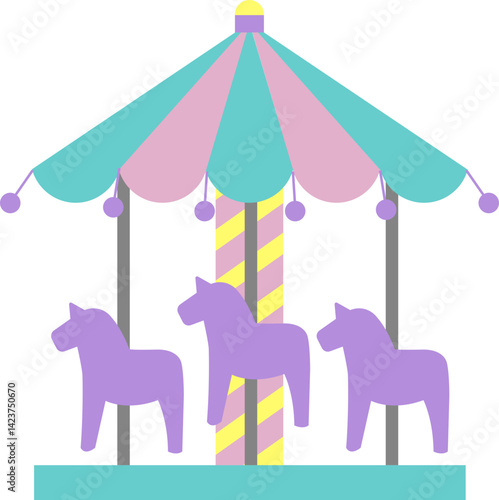 놀이동산 회전목마