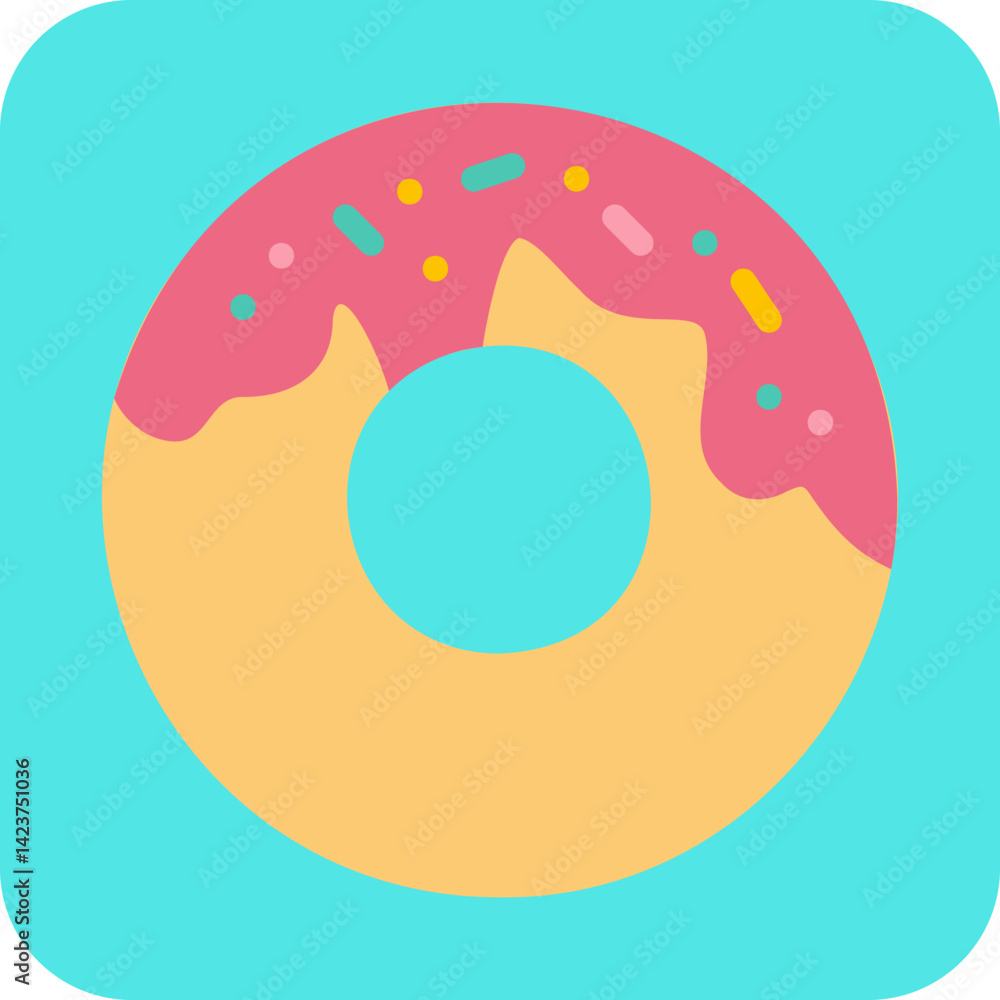 Doughnuts icon vector illustration Doughnuts icon vector illustration