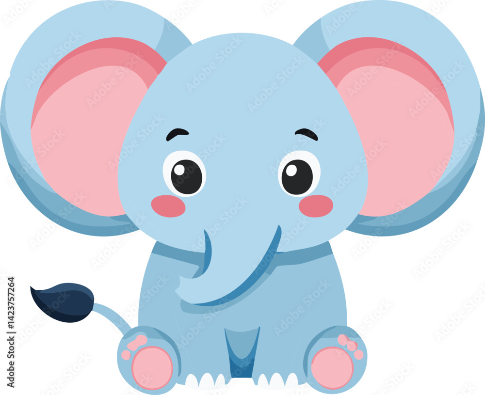 Obraz premium baby elephant cartoon