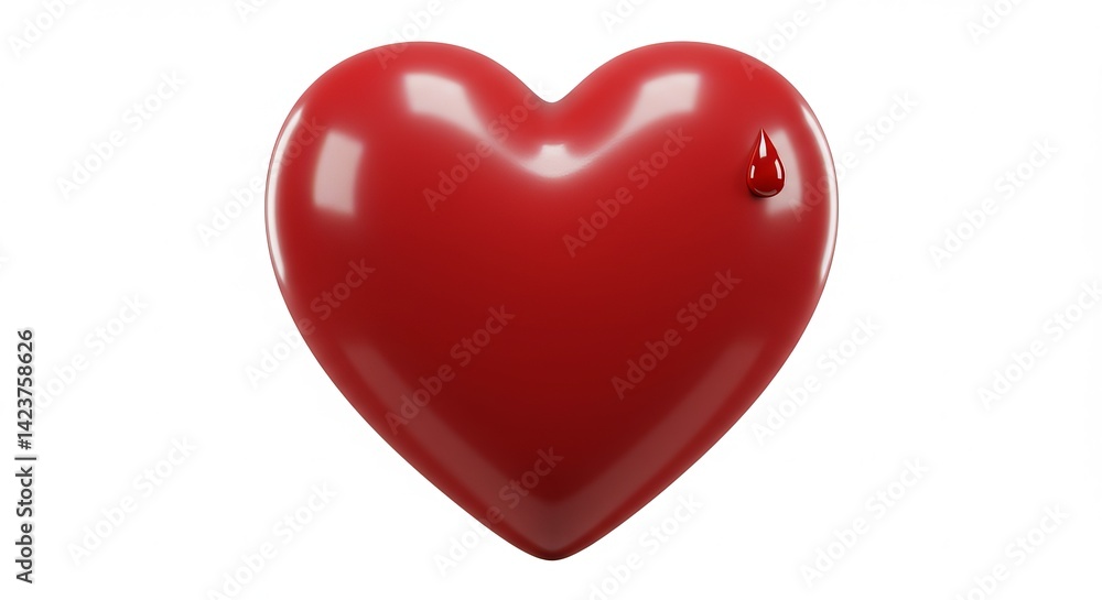 Blood donation symbol with heart and drop Blood donation symbol with heart and drop