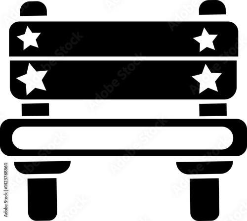 Park bench vector black set icon .Vector illustration garden seat. Isolated black set icon park bench on white background isolated on Isolated Isolated background
