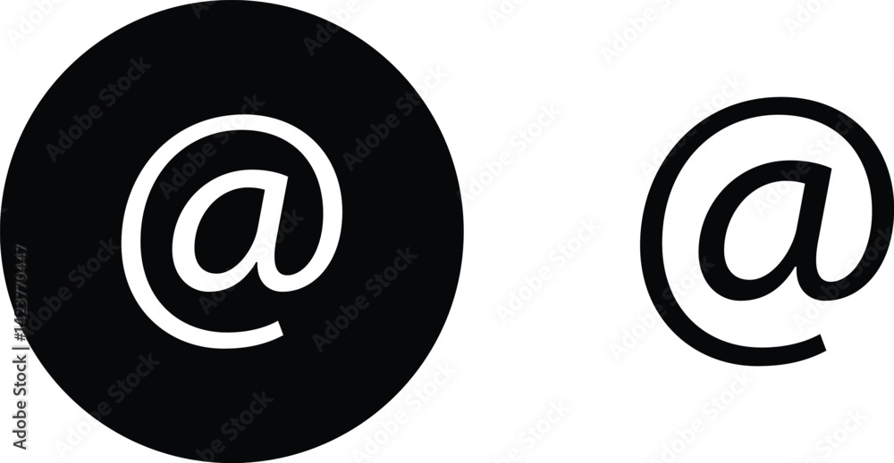 @ button sign icon set. Email address vector collection isolated on transparent background. Containing at, address sign, arobase, arroba and mention someone contact account. @ button sign icon set. Email address vector collection isolated on transparent background. Containing at, address sign, arobase, arroba and mention someone contact account.