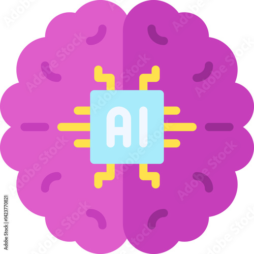 Machine Learning icon vector illustration