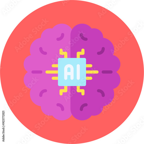 Machine Learning icon vector illustration