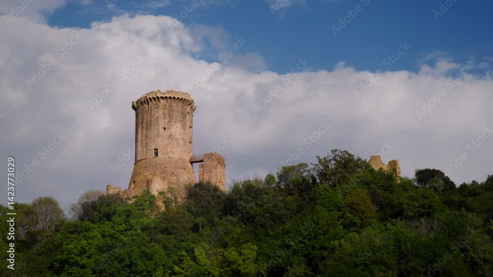 The ancient tower of the acropolis of Velia (Elea) in Ascea The ancient tower of the acropolis of Velia (Elea) in Ascea
