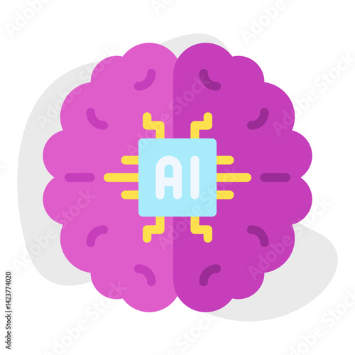 Machine Learning icon vector illustration