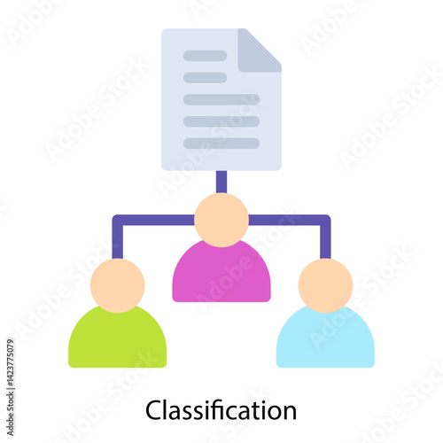 Classification icon vector illustration