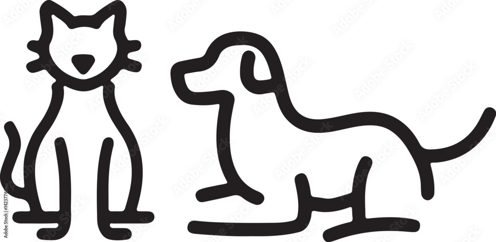 The dog simple icon. Vector ICON all icon Viktor,. The dog simple icon. Vector ICON all icon Viktor,.