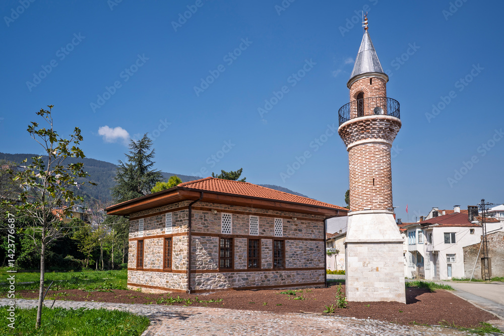The Filiboz Mosque view in Bursa City of Turkey