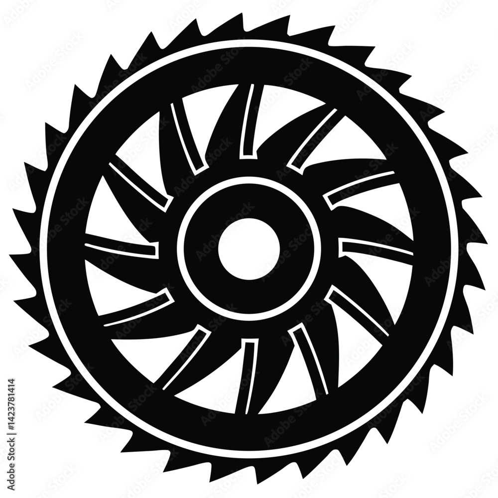 Obraz premium isolated cutoff wheel tool on white background