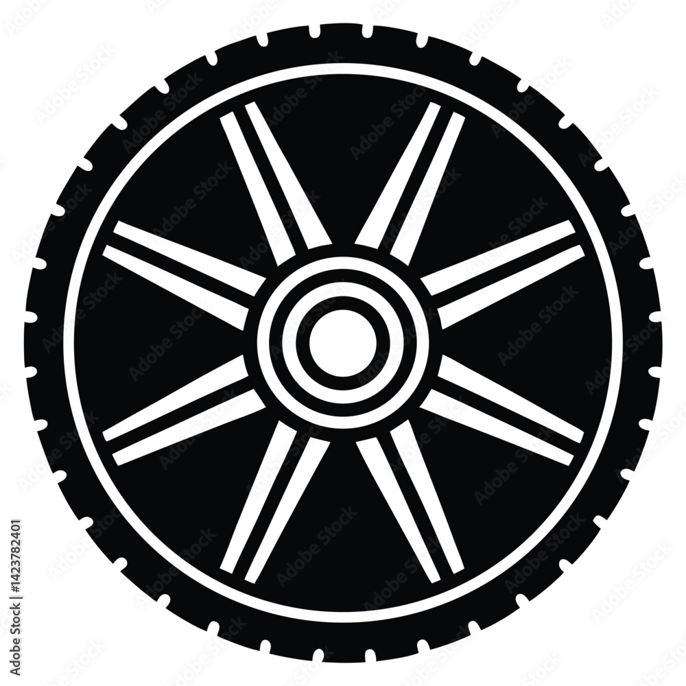 Obraz premium isolated cutoff wheel tool on white background