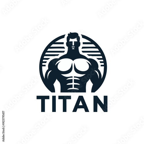 simple titan logo vector illustration