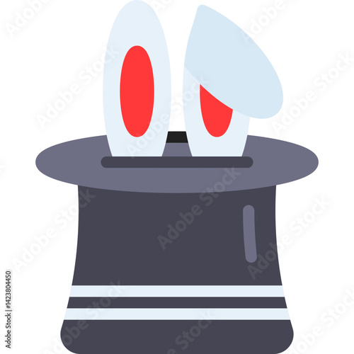 Rabbit in Hat icon vector illustration