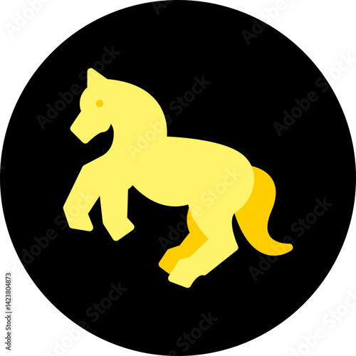Horse Performing icon vector illustration