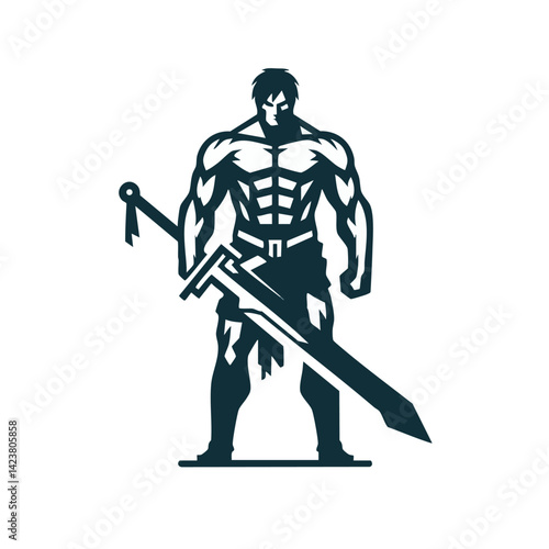 simple titan logo vector illustration