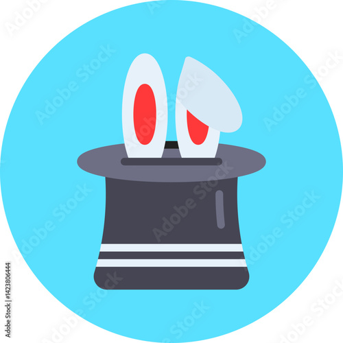Rabbit in Hat icon vector illustration