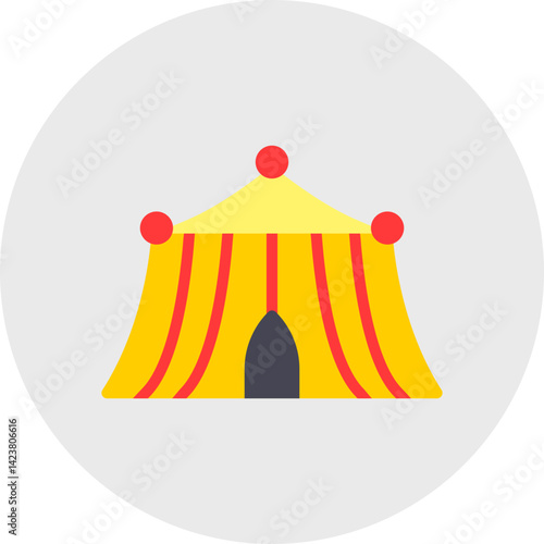 Circus Tent I icon vector illustration