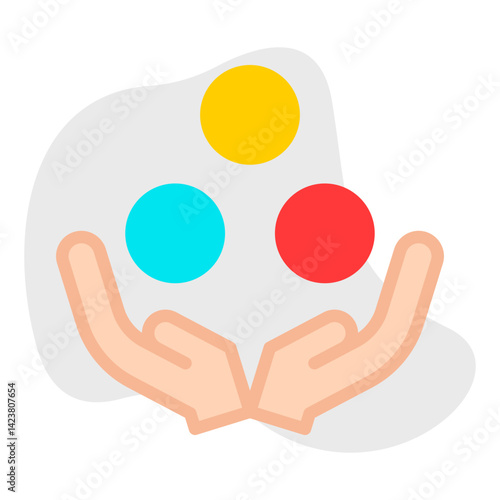 Ball Juggling icon vector illustration