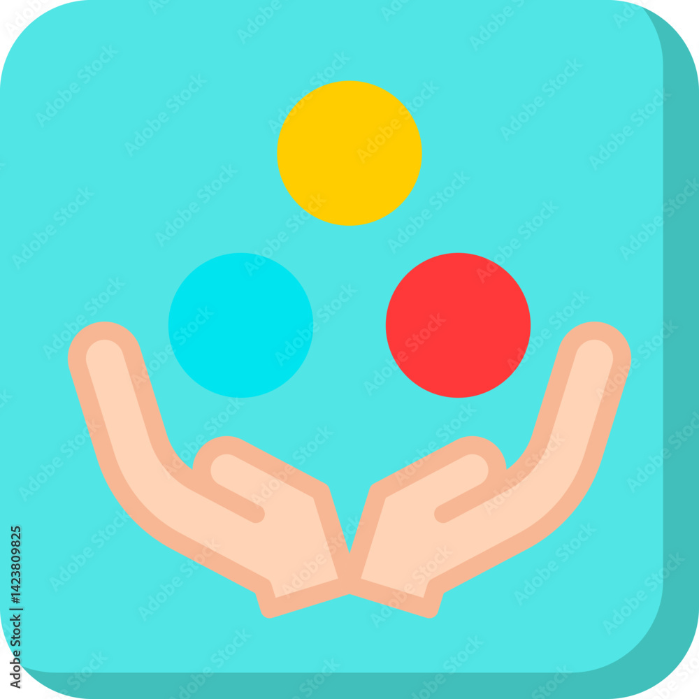 Ball Juggling icon vector illustration Ball Juggling icon vector illustration
