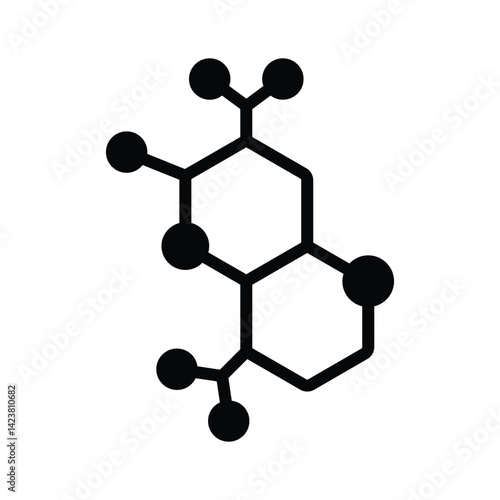 A handy glyph icon of compound structure