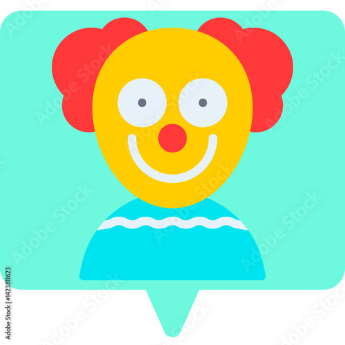 Clown icon vector illustration
