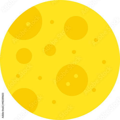 Full Moon icon vector illustration