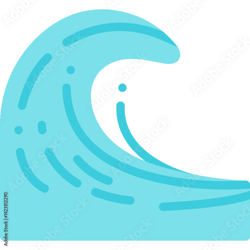 Tsunami icon vector illustration