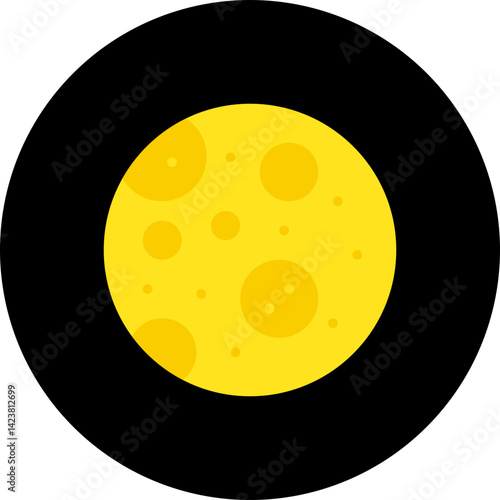 Full Moon icon vector illustration
