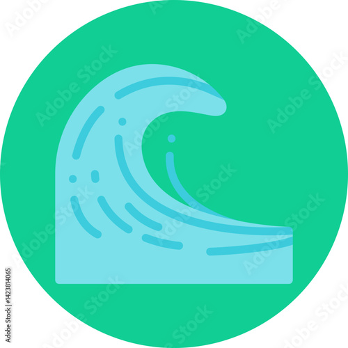 Tsunami icon vector illustration