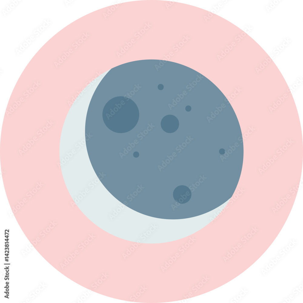 New Moon icon vector illustration New Moon icon vector illustration