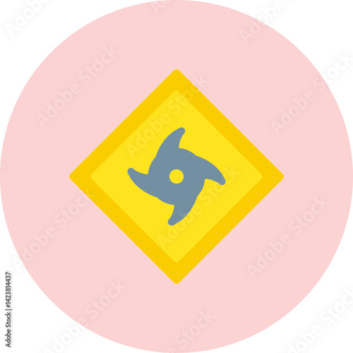 Hurricane Warning icon vector illustration