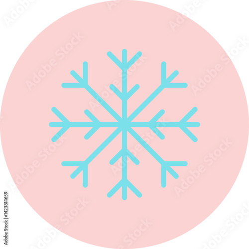 Snowflake icon vector illustration