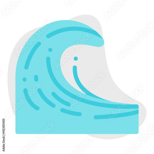 Tsunami icon vector illustration