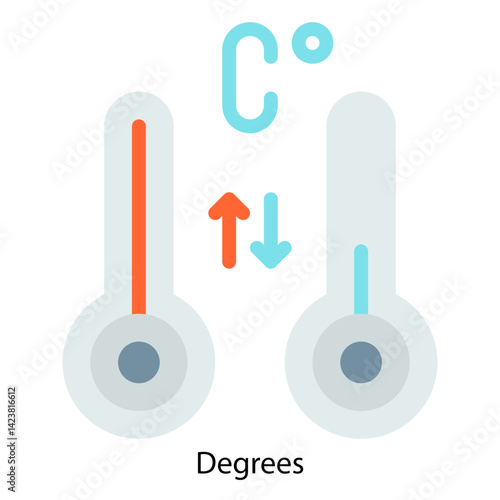 Degrees icon vector illustration