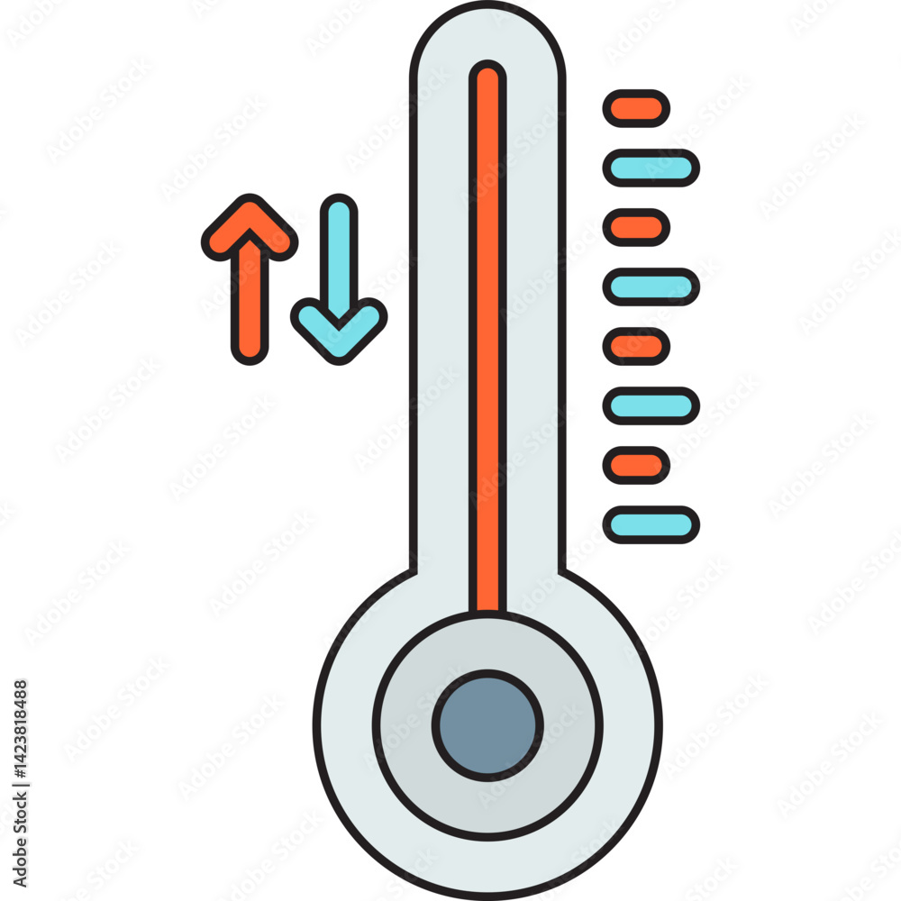Thermometer icon vector illustration Thermometer icon vector illustration