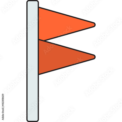 Gale Warning icon vector illustration