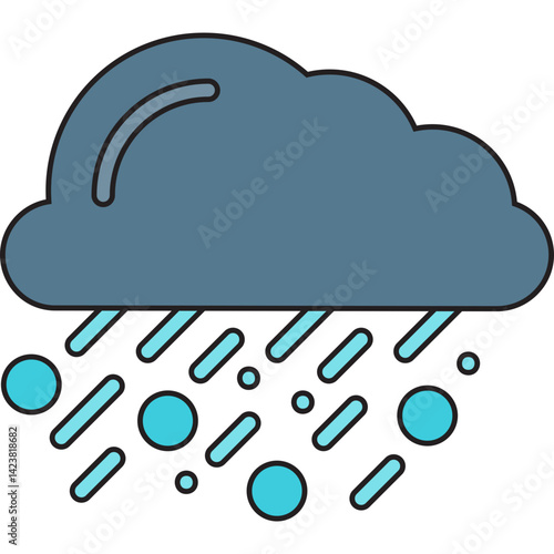 Hail icon vector illustration