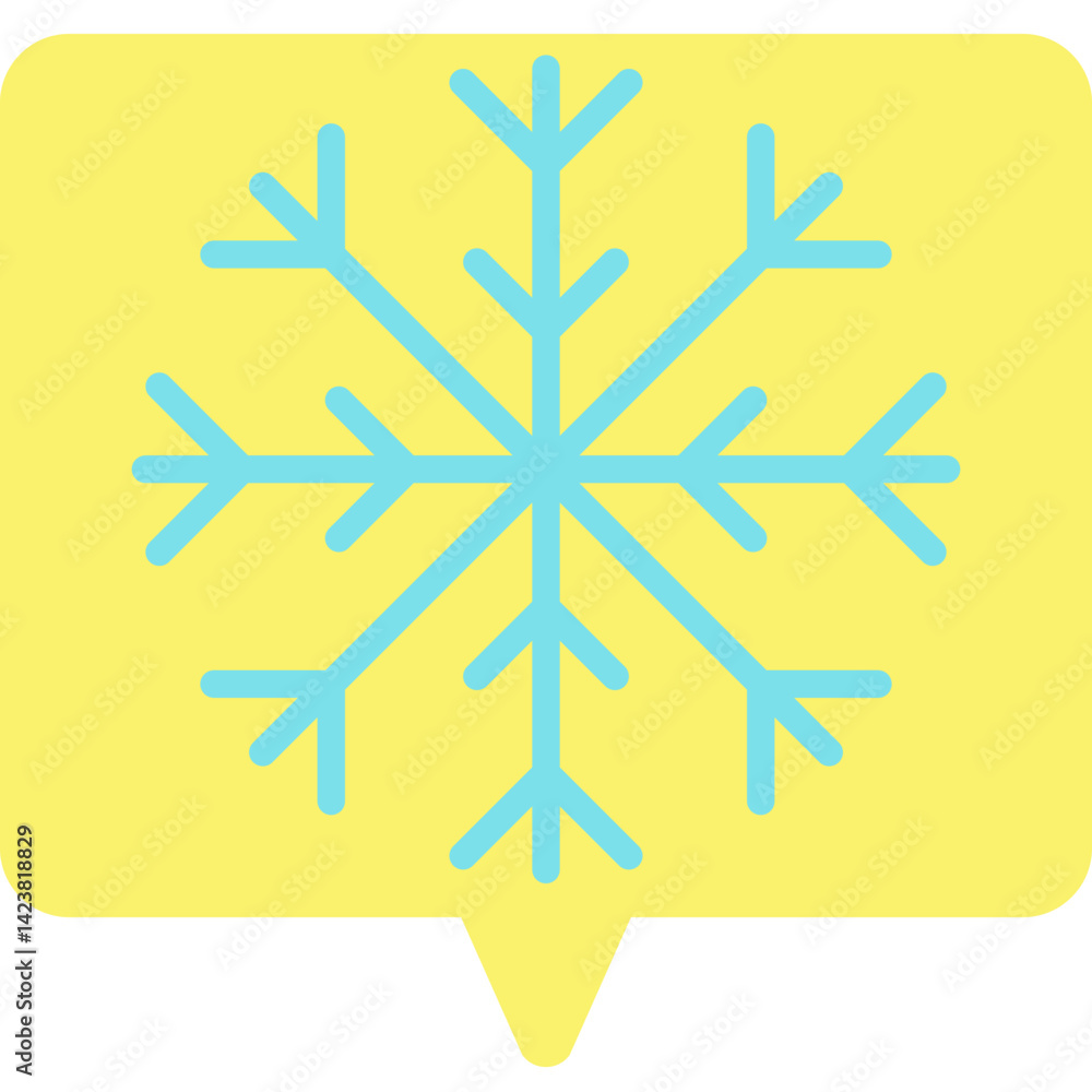 Snowflake icon vector illustration Snowflake icon vector illustration