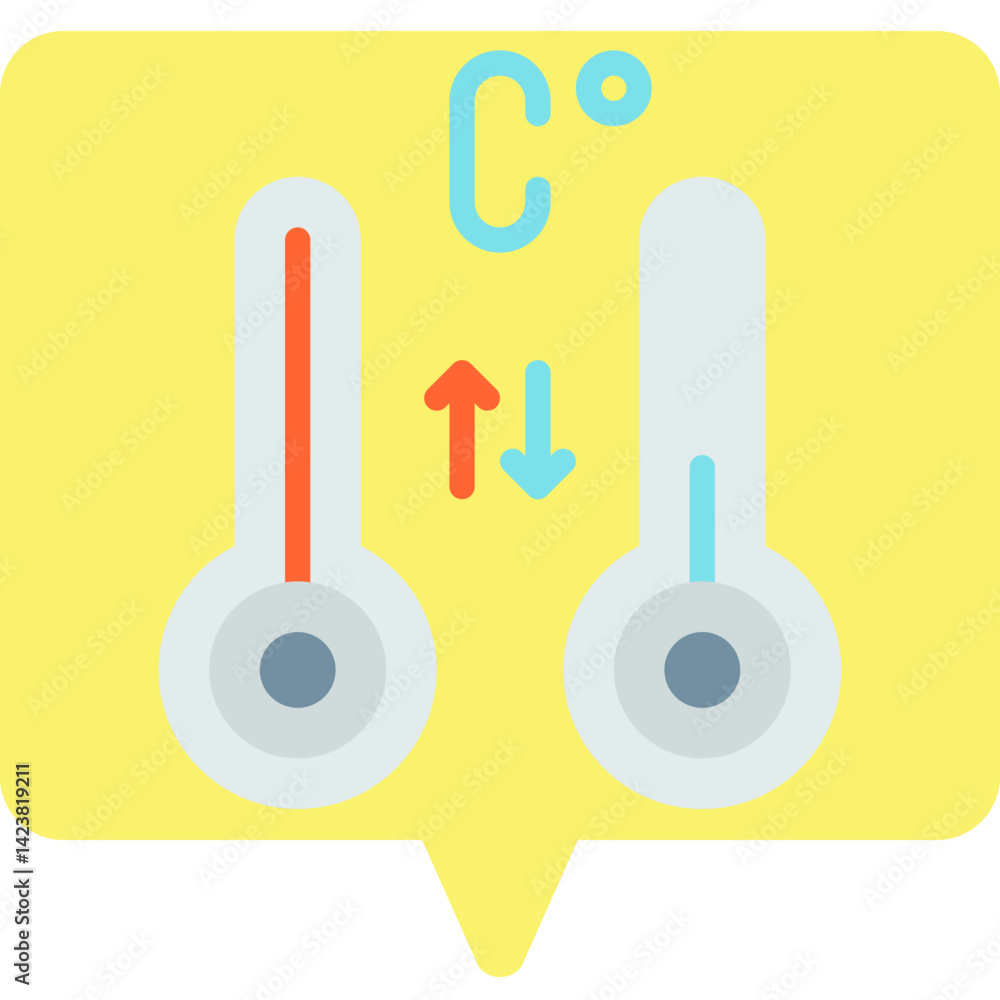 Obraz premium Degrees icon vector illustration