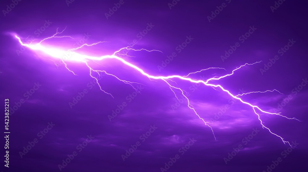 A bright and vibrant bolt of electricity flashing across the sky A bright and vibrant bolt of electricity flashing across the sky
