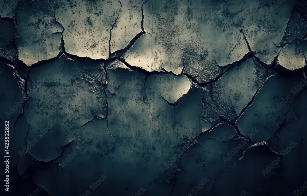 Cracked, Dark, Weathered Surface Cracked, Dark, Weathered Surface