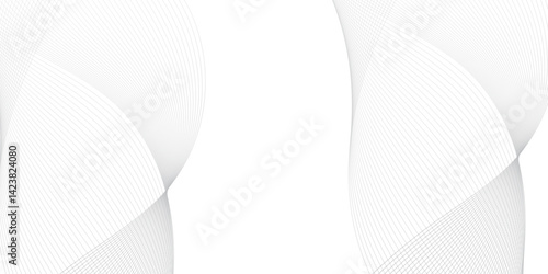 Dynamic wave line abstract smooth color stripe on a white stylized line art background. on a white stylized line art background.