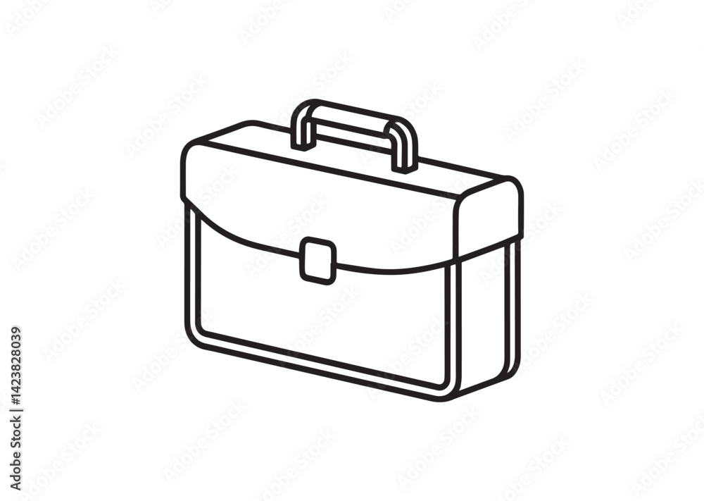 Briefcase silhouette vector Briefcase silhouette vector