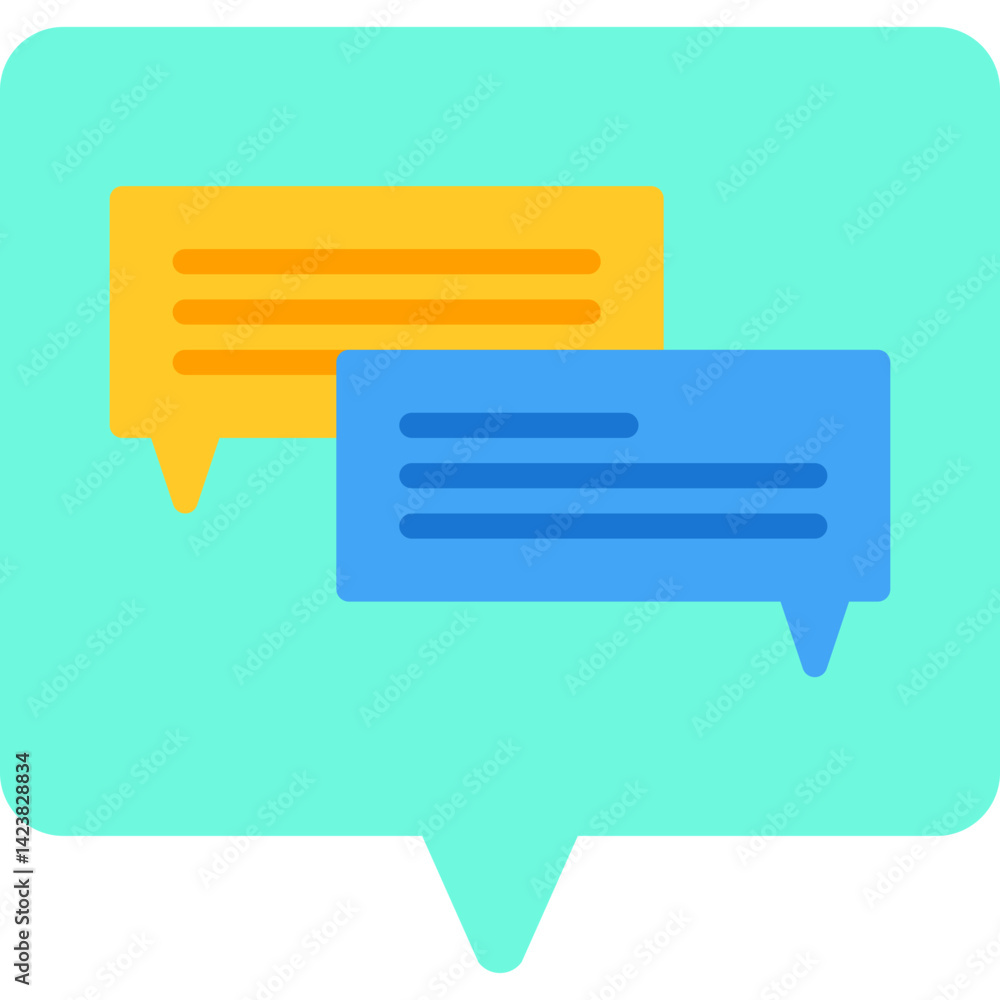 Conversation icon vector illustration Conversation icon vector illustration