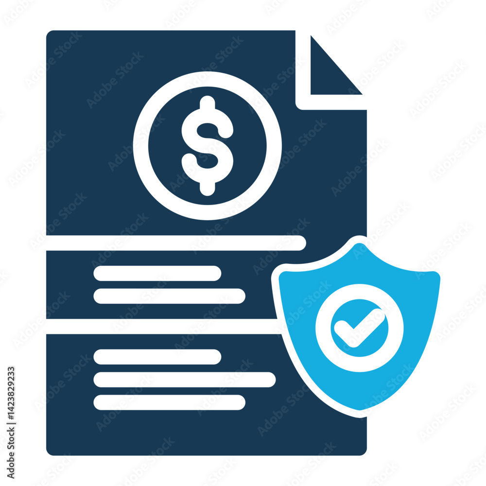 Invoice Icon # ECommerce Pack # Duo Tone Style Invoice Icon # ECommerce Pack # Duo Tone Style