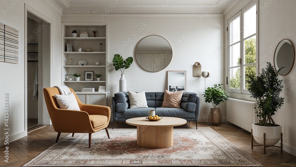 Fototapeta premium Chic functional and simple the epitome of minimalist style