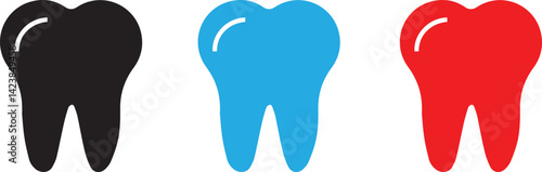 Dental icons, tooth illustrations, black and white vector graphics, minimalist dental symbols, molar designs, oral health pictograms, dentistry logo elements, simple line art teeth, stylized tooth ana