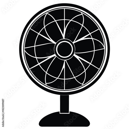 Isolated Shop Fan on White Background