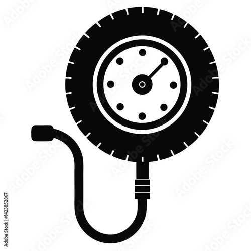 torque angle gauge on white isolated
